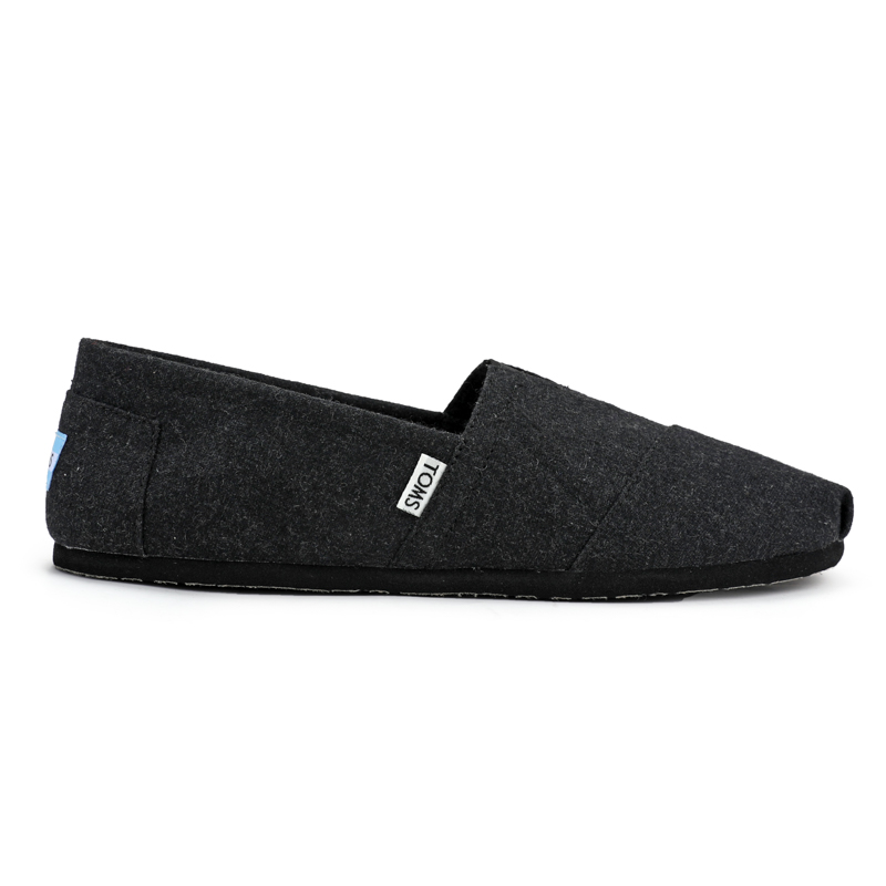 (image for) Toms 台灣绒布黑色法蘭絨經典女款