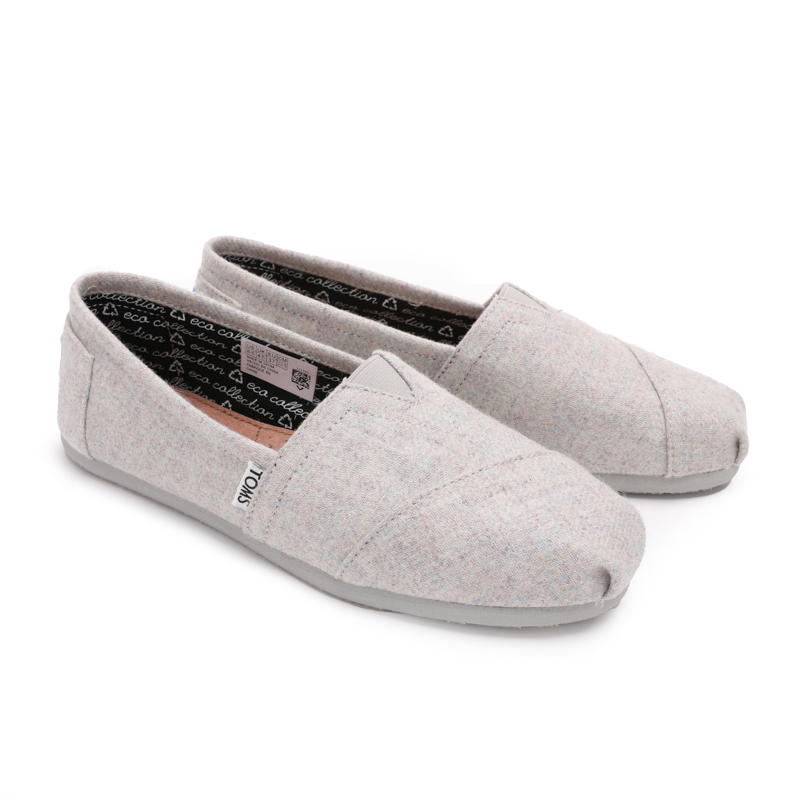 Toms 台灣绒布灰色法蘭絨經典女款 (image for) Toms 台灣绒布灰色法蘭絨經典女款