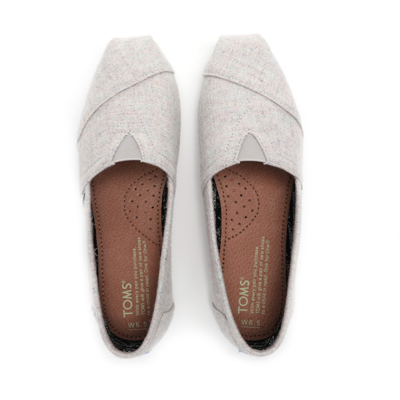 (image for) Toms 台灣绒布灰色法蘭絨經典女款