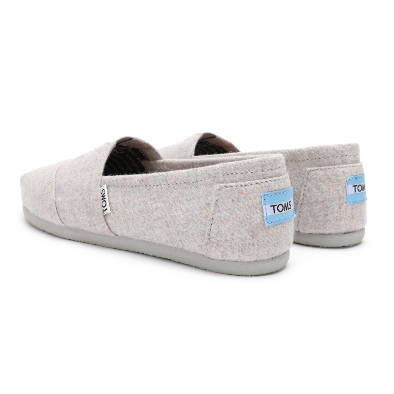 (image for) Toms 台灣绒布灰色法蘭絨經典女款
