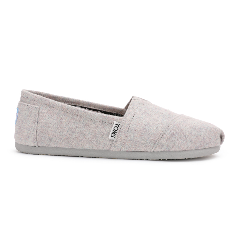 (image for) Toms 台灣绒布灰色法蘭絨經典女款