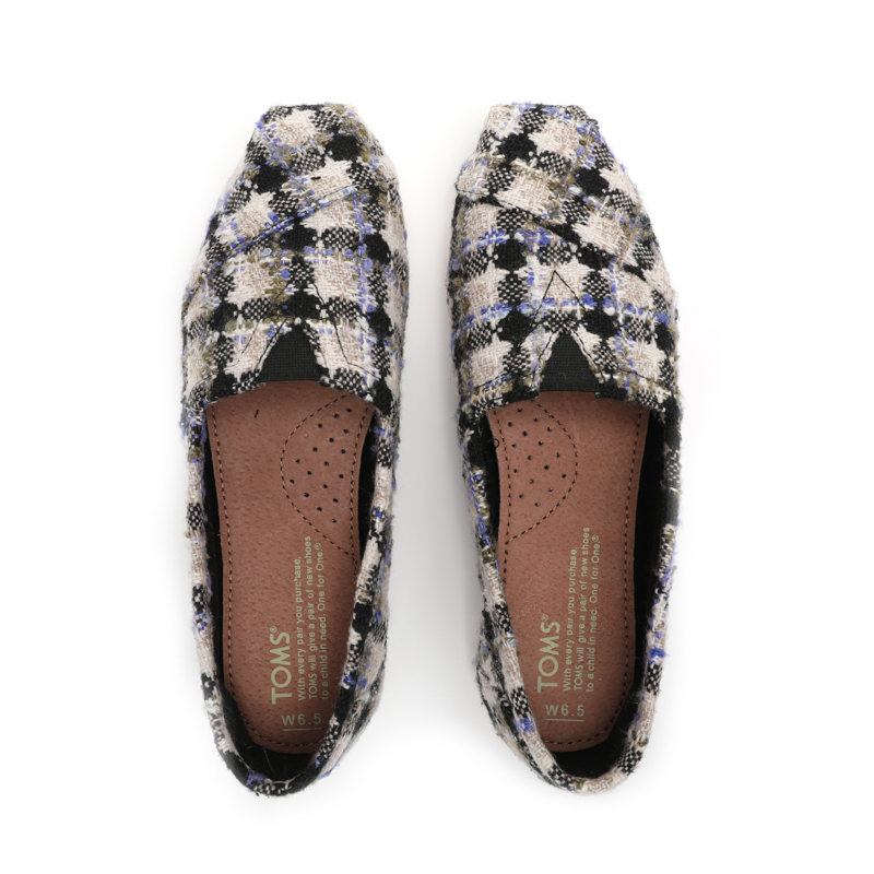 (image for) Toms 台灣绒布藍絨方格經典男款