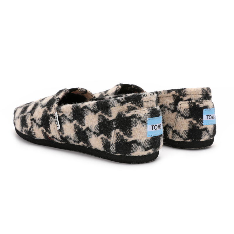 (image for) Toms 台灣绒布黑絨方格經典男款