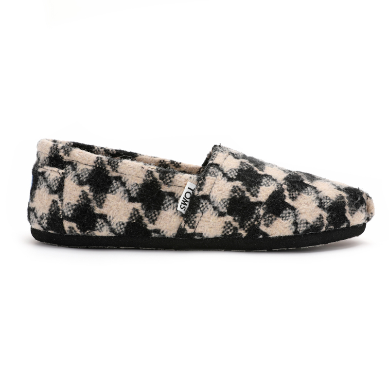 (image for) Toms 台灣绒布黑絨方格經典男款