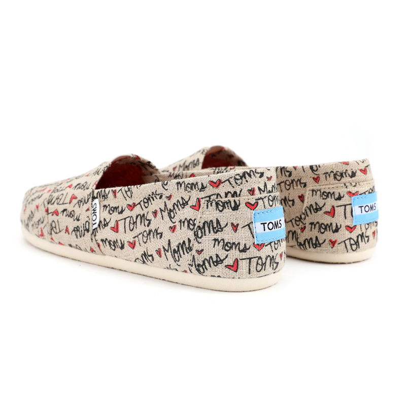 Toms 台灣新款時尚米色字母女款