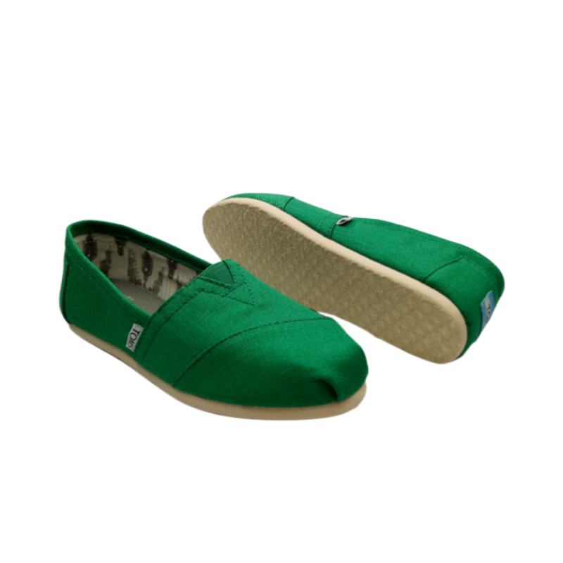 Toms台灣新款果綠色亞麻布女鞋 - 點擊圖片關閉