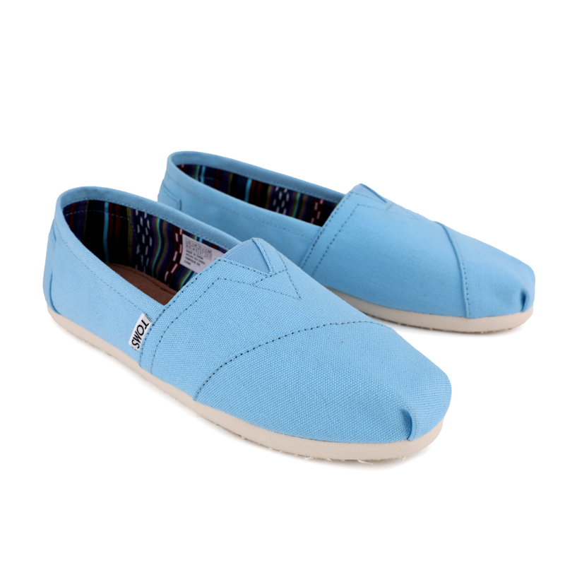 Toms 台灣帆布月蘭色經典女款