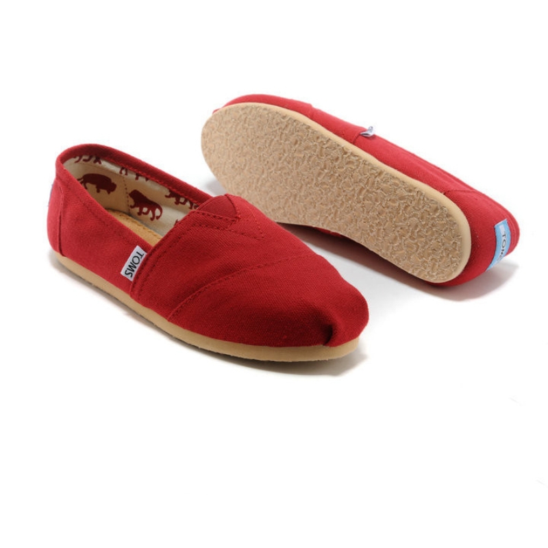 Toms 台灣帆布紅色經典女款