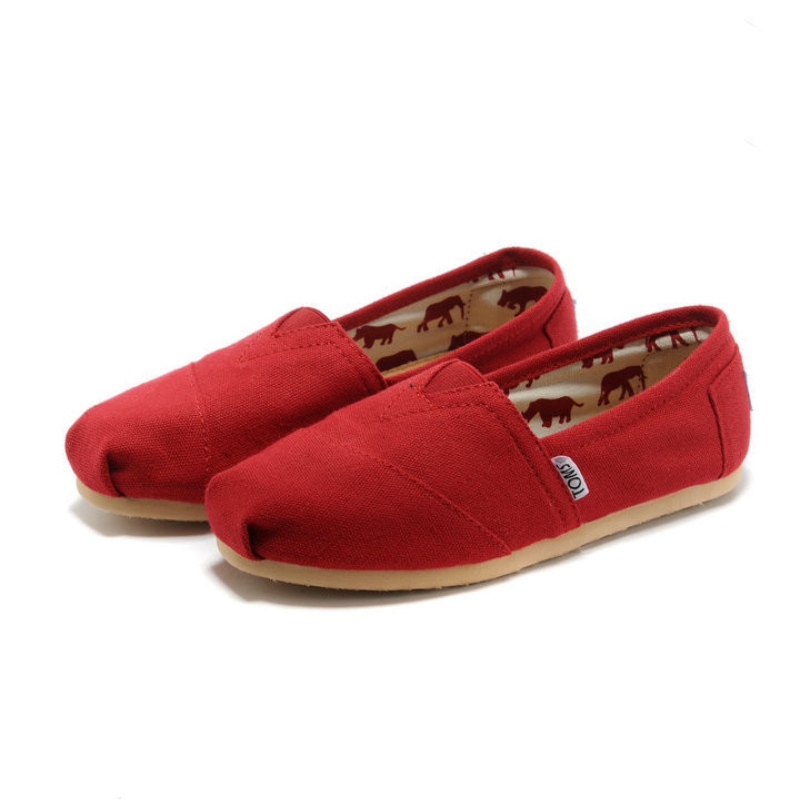 Toms 台灣帆布紅色經典女款