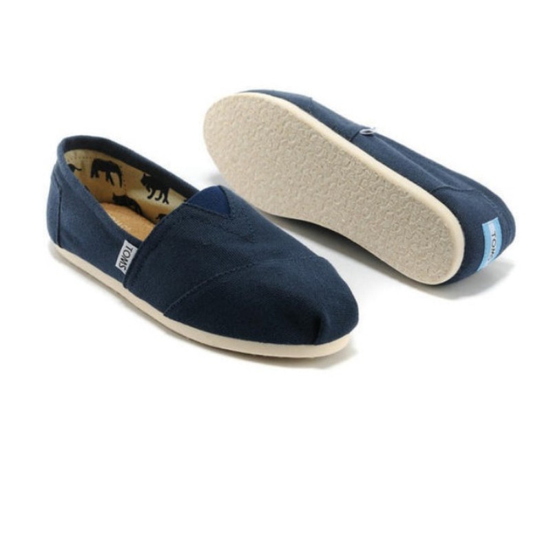 Toms 台灣帆布藍色經典女款