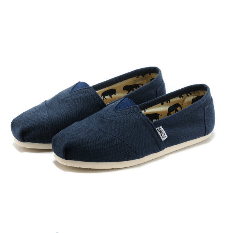 Toms 台灣帆布藍色經典女款