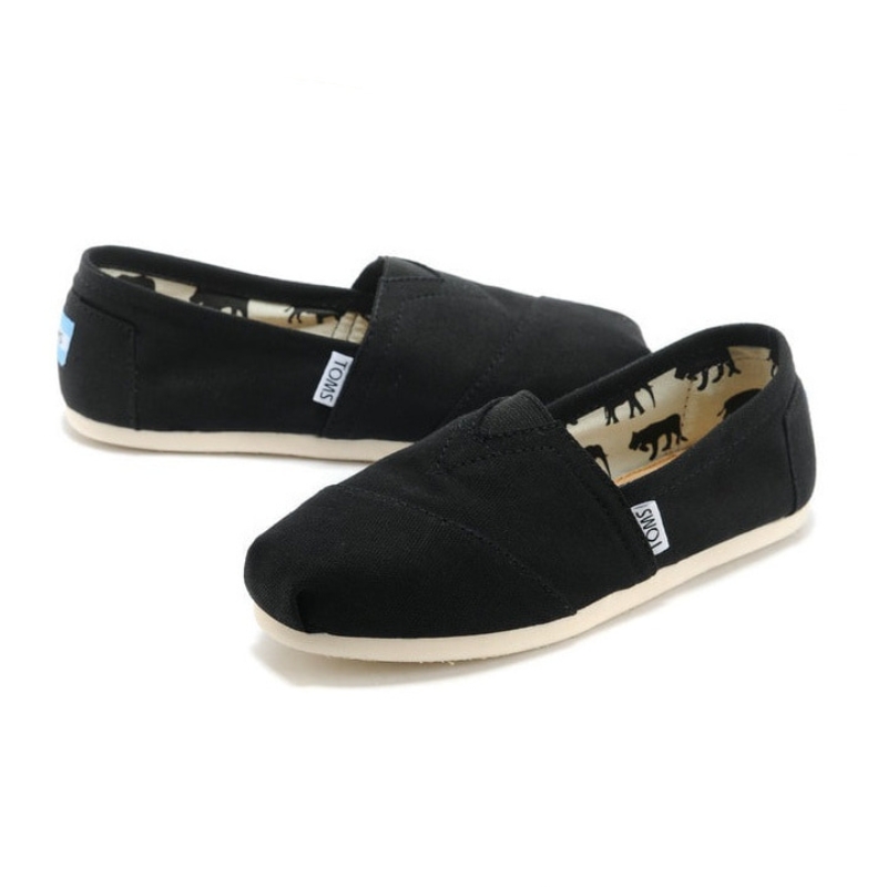 Toms 台灣帆布黑色經典女款