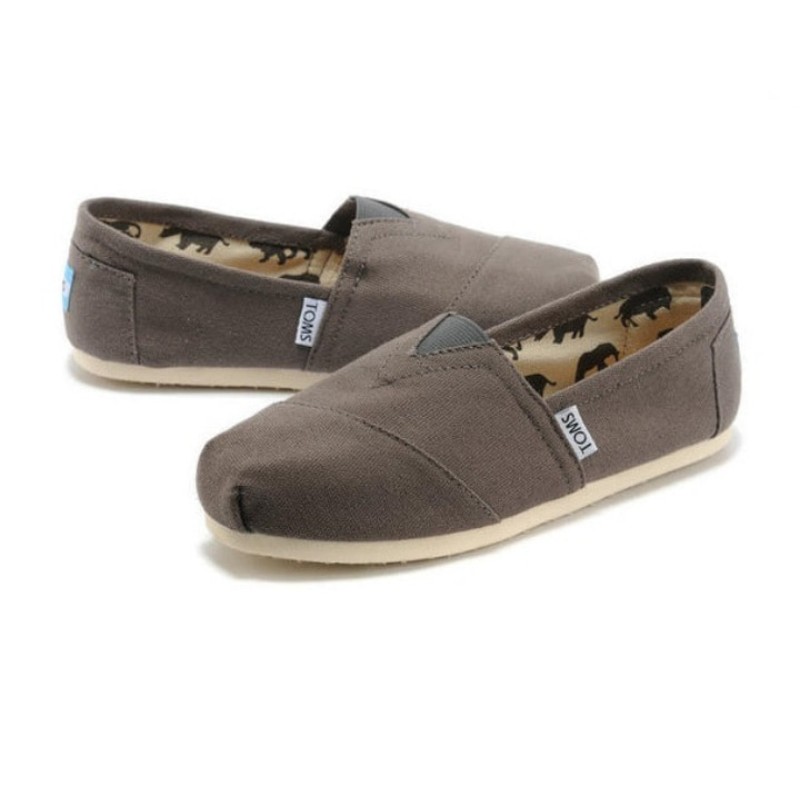 Toms 台灣帆布灰色經典女款