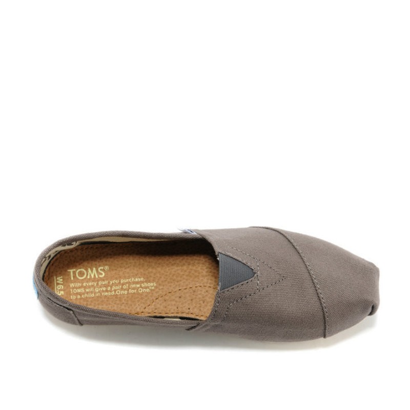 Toms 台灣帆布灰色經典女款