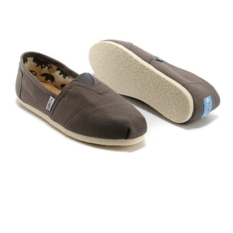 Toms 台灣帆布灰色經典女款