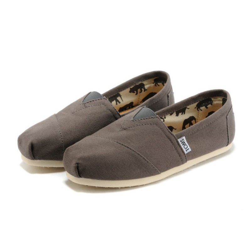 Toms 台灣帆布灰色經典女款