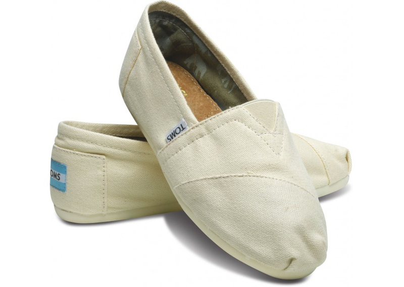 Toms 台灣帆布米白色經典男款