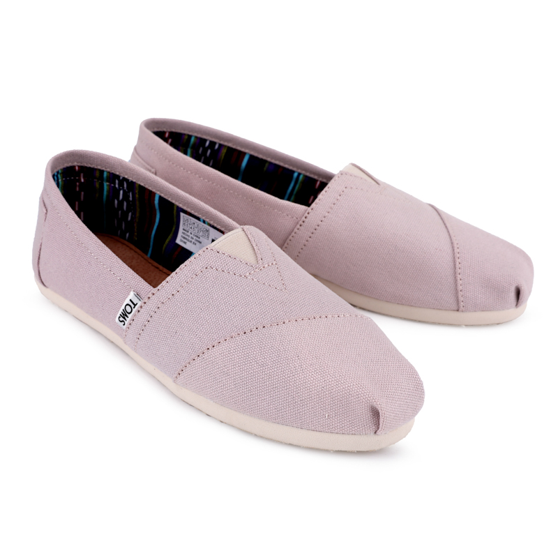 Toms 台灣帆布淺粉色經典女款