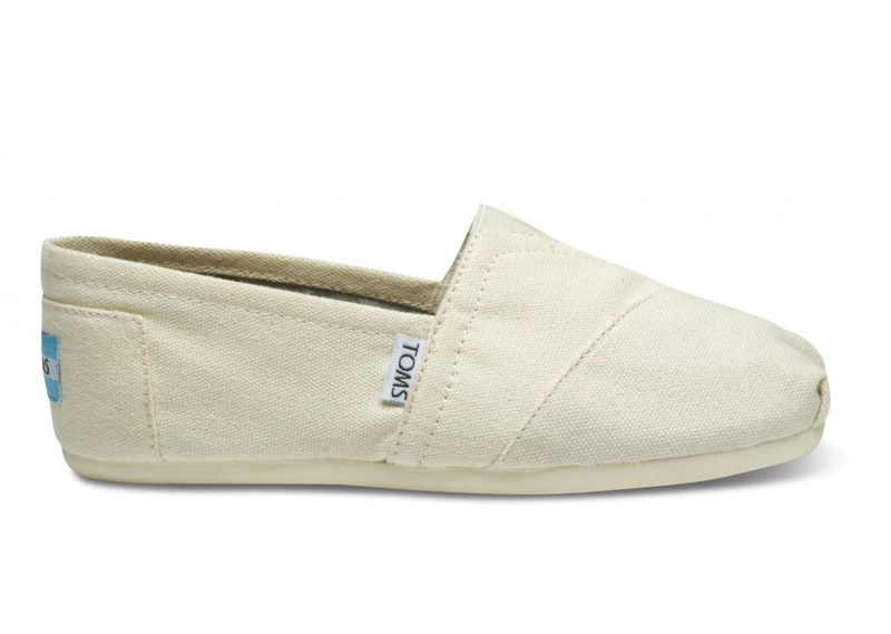 Toms 台灣帆布米白色經典女款